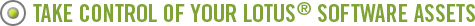 Take Control of Your Lotus Software Assets